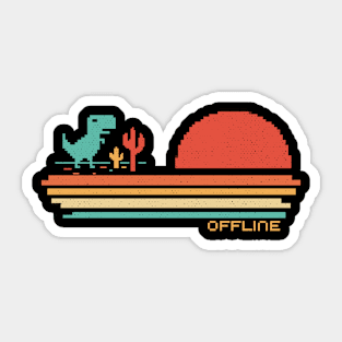 Offline Scare - Lost Dino Sticker